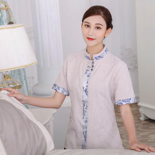 夏季短袖保洁服 小区物业清洁工服装 家政保姆月嫂服养老院护工服