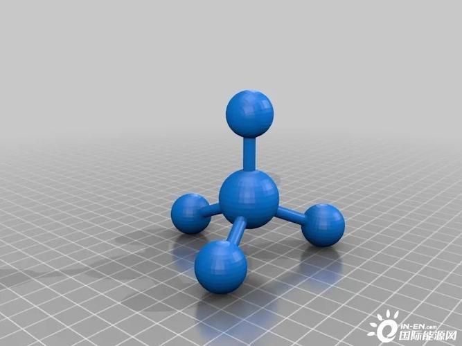 (甲烷分子结构示意图)