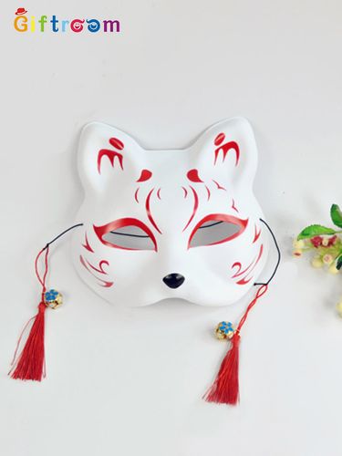 二次元火影忍者暗部半脸妖狐狸面具男女日式古风抖音猫咪全脸面具已售