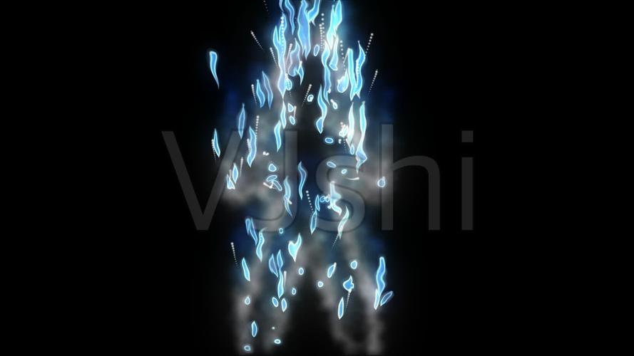 超级赛亚人超蓝爆气变身特效