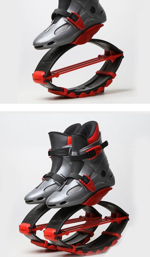 妙妙龙弹跳鞋弹簧鞋高跷鞋跳跳鞋儿童运动鞋太空鞋跳远灌篮鞋灰蓝3032