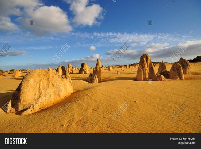 sunny day at the pinnacle desert western australia, natural land