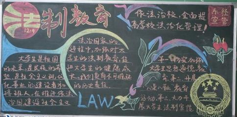 普法宣传讲座手抄报 普法手抄报