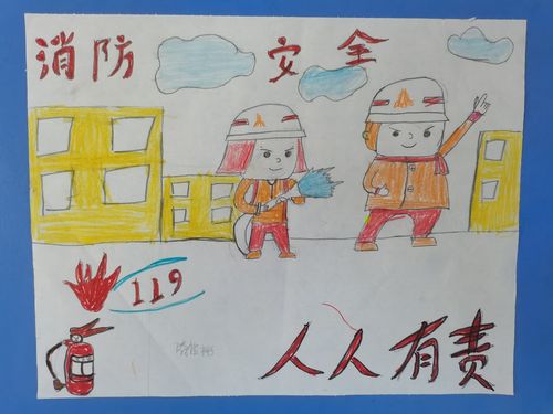 2020年文罗镇中心幼儿园中二班安全知识手抄报亲子活动