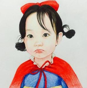 彩色铅笔画人物头像热门头像qq头像大全 - qq志乐园