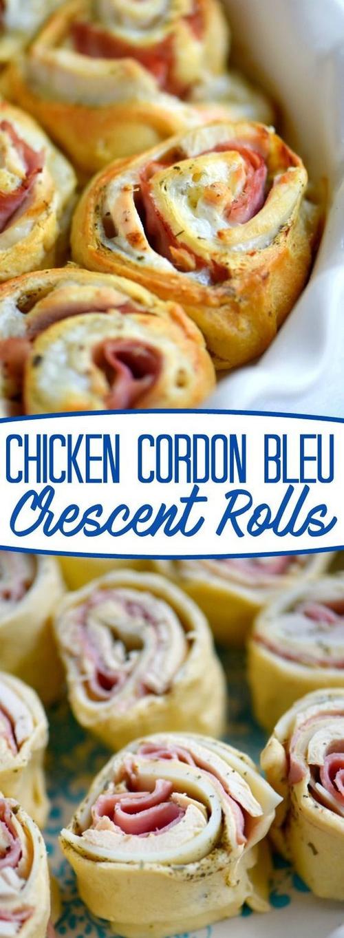 chicken cordon bleu crescent rolls