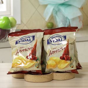 原装进口膨化食品西班牙特产火腿味薯片女生充饥休闲零食小吃包邮