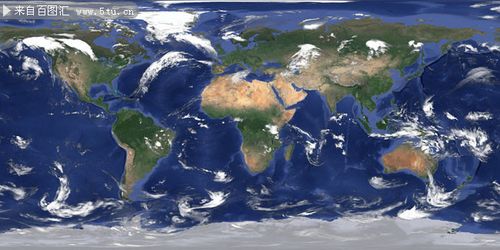 地球卫星图