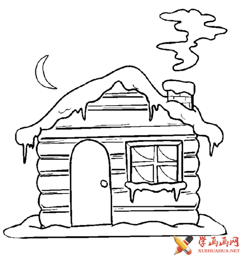 关于房子的简笔画图片
