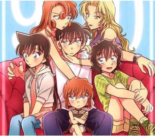 名侦探柯南,工藤新一,贝尔摩德,有希子,灰原哀