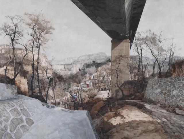 李建忠《乡村快递》 150x200cm 油画