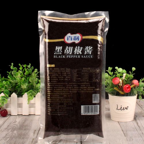 百利黑胡椒酱1kg 西餐牛排烤肉拌饭酱汁意大利面手抓饼蘸酱大袋