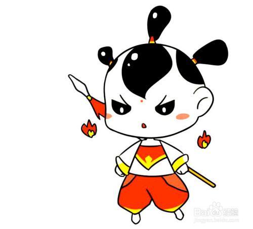 怎么画红孩儿的简笔画