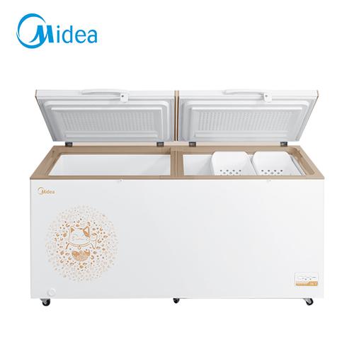 美的768升冷柜卧式商用雪柜冰柜冷藏柜冷冻柜商用顶开门冷柜电子控温