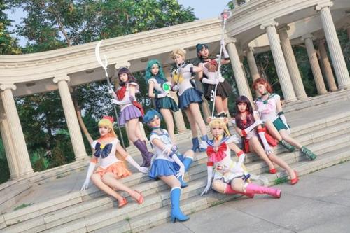 美少女战士:童年女神齐聚cos,如此高质量团队,圆你一个童年梦