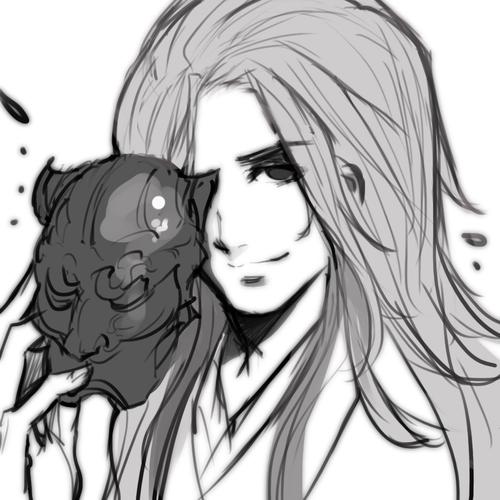 天刀ol精美npc头像 黑白风格手绘欣赏