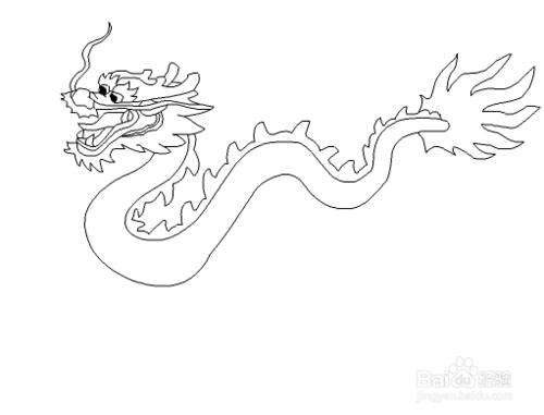 中国龙怎么画
