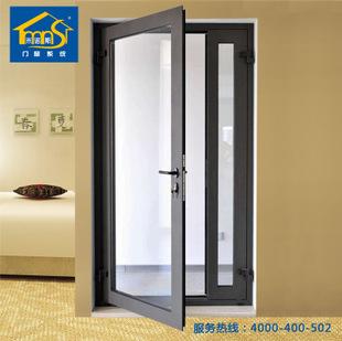上海断桥铝合金外平开门 双开子母门 厨房浴室卫生间玻璃隔断门