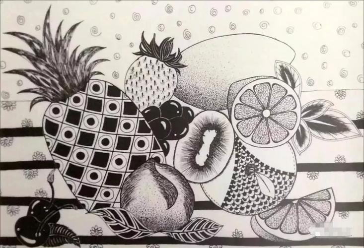 线描|儿童线描画,线条也疯狂