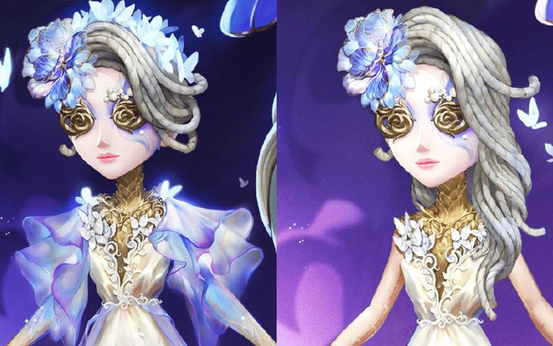 第五人格调香师虚妄杰作时装摩涅莫绪涅之梦的健康受伤状态三视图