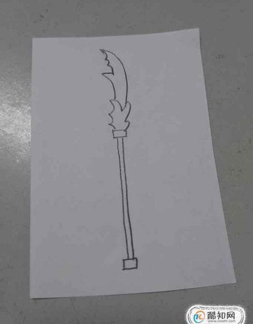 刀怎么画 简笔画画青龙偃月刀