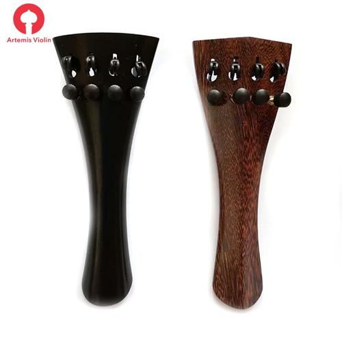 木质小提琴配件系弦板 一体式 带微调 印度进口小提琴拉弦板