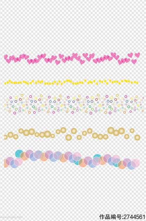 少女心小清新手绘线条分隔符分割线免扣元素素材