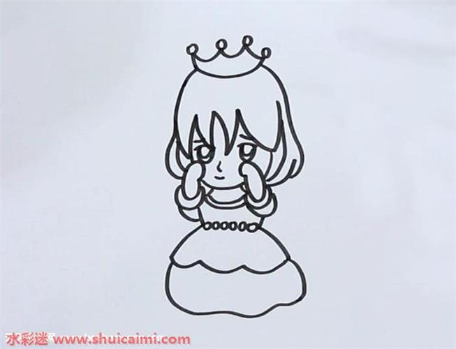 公主与青蛙王子怎么画公主与青蛙王子简笔画图片大全