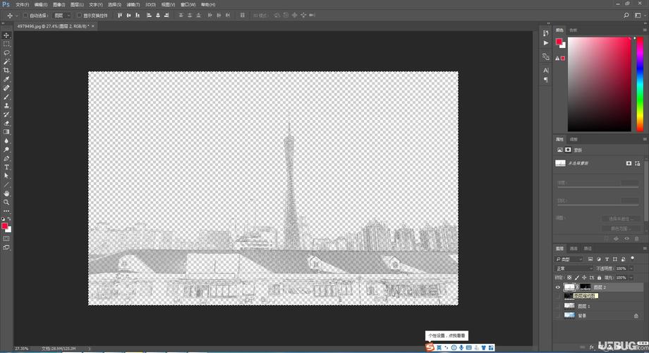 使用photoshop软件轻松提取图片线条