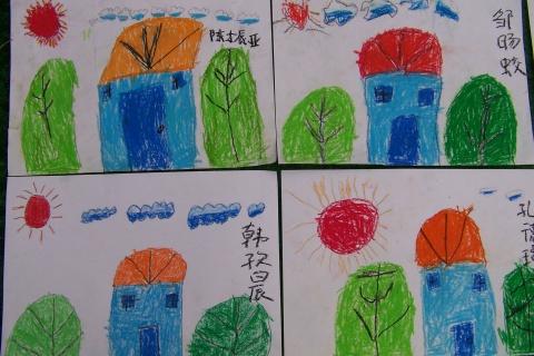 蜡笔画作品 - 商业局幼儿园 - 商业局幼儿园