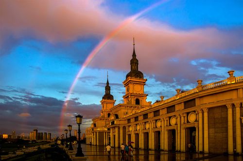 哈尔滨美景幽贤雅士文摄影松花江晚霞美丽的画卷