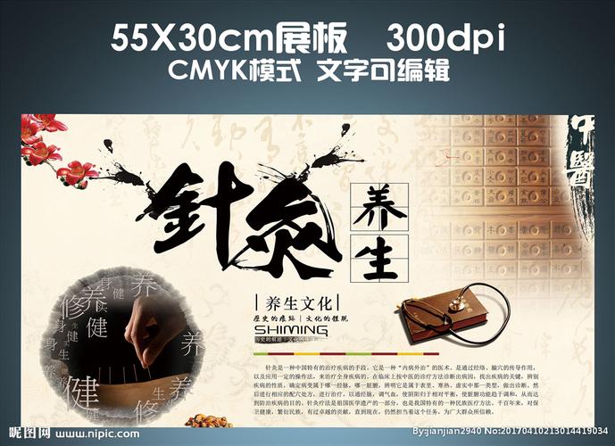 针灸展板图片
