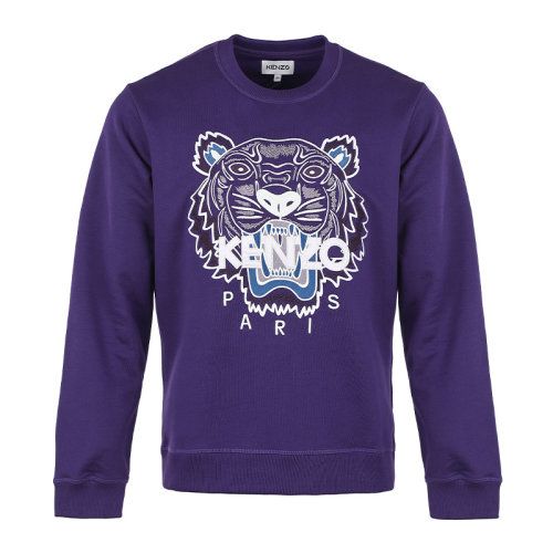 kenzo虎头卫衣,kenzo虎头卫衣所有款式 kenzo/高田贤三21新品刺绣大虎头棉质宽松男士套头卫衣男卫衣fb65sw