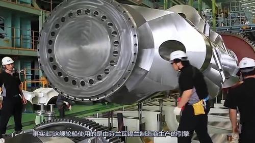世界上最大的轮船发动机,动力超过10万马力