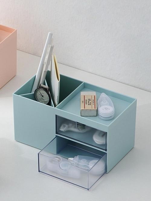 多功能笔筒创意学生女ins桌面时尚北欧文具收纳盒书桌办公室笔桶