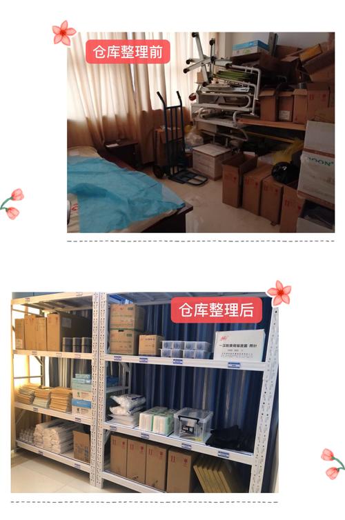 按照6s管理原则,整理了仓库的物品,使物品分类有序摆放.