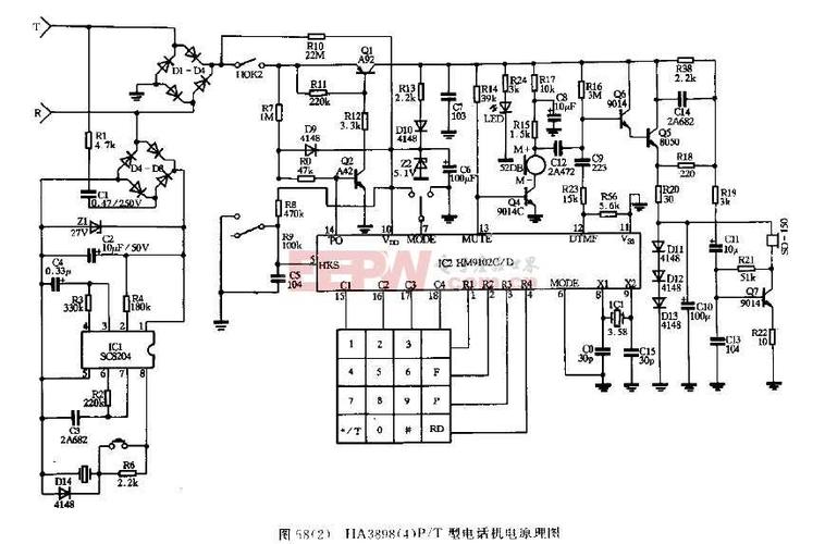 ha3898(4)p/t型电话机原理图-其他信号产生器电路图