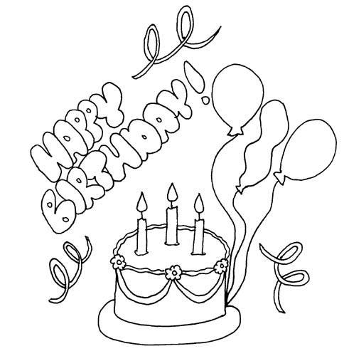 happybirthday简笔画