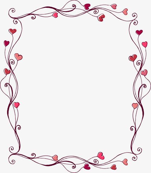 关键词 : 爱心边框花边,爱心边框线稿底纹,爱心边框线稿