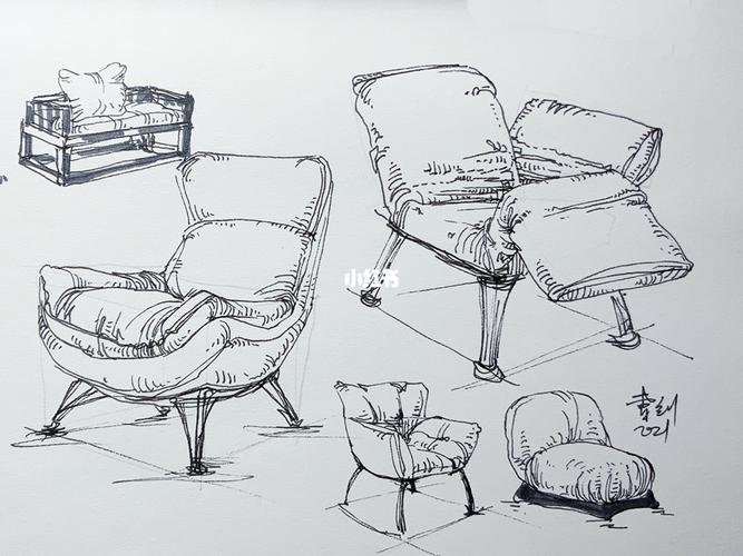 室内场景速写教程,元素线稿_速写_教程