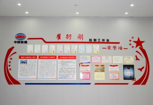 崔衍刚职工创新工作室荣誉墙