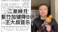 葫芦丝版《二泉映月》紫竹加键葫芦丝降b调演奏,不原