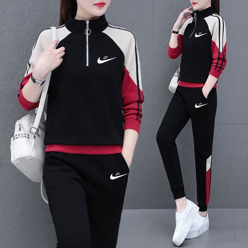 2021年新款运动服,2021年新款女运动套装 【品牌正品】休闲运动服套装女士春秋季2021年新款高档显瘦两件套
