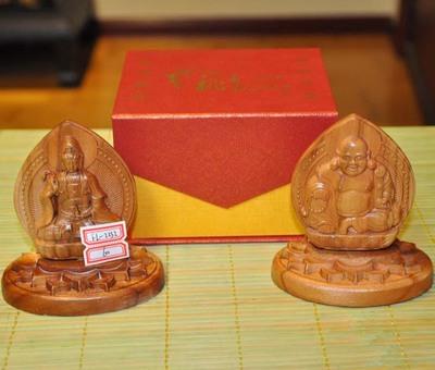 定做加工桃木摆挂件 双面雕观音 佛汽车摆件fl -2252桃木工艺品