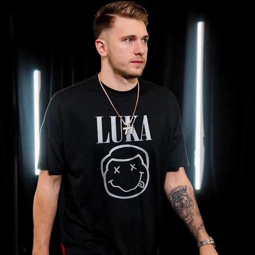 卢卡 东契奇同款卡通头像短袖t恤男独行侠队篮球运动