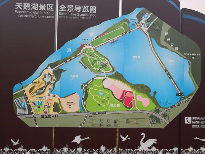 2月6日,早4点出发,下午3:30到三门峡陕州区天鹅湖风景区.