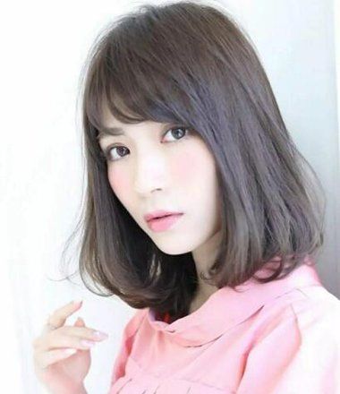 空气刘海内扣梨花头 空气刘海中短发梨花头