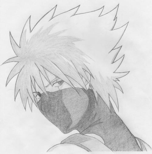 卡卡西与带土简笔画