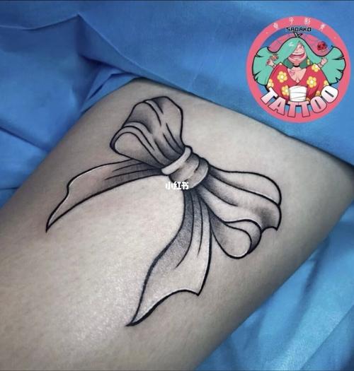 蝴蝶结纹身手稿图案推荐_纹身_蝴蝶结_紋身_美妆_彩妆