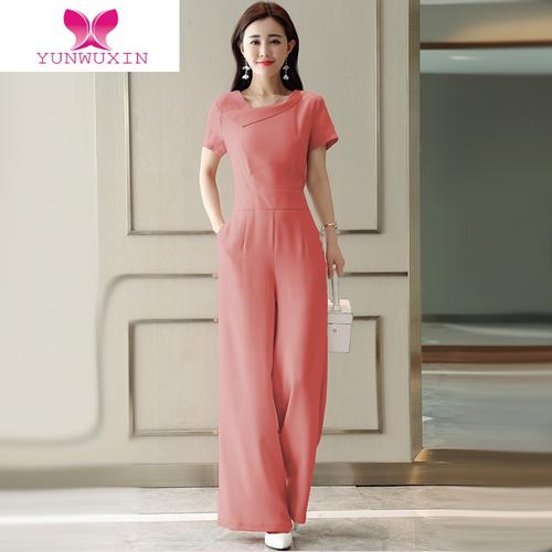 连体裤女2020新款时尚韩版连衣裤高腰阔腿裤休闲显瘦连体衣女装云无心